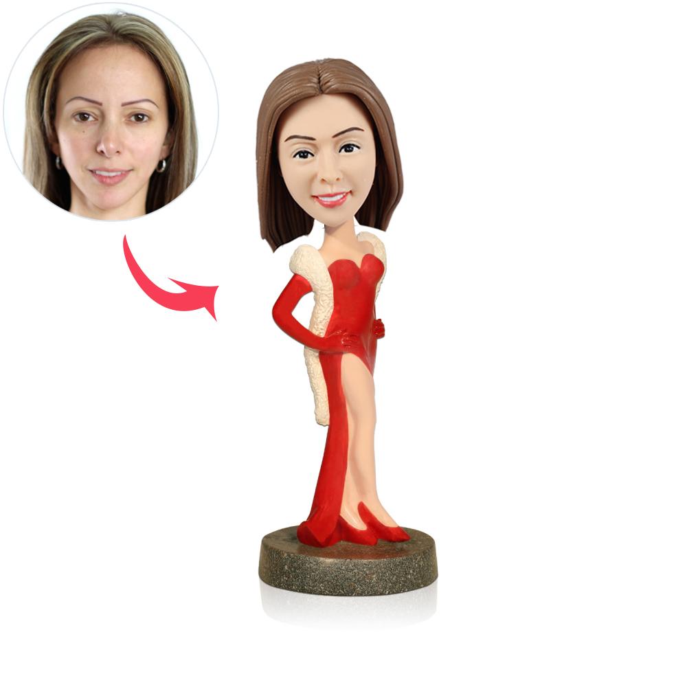 Party Lady Bobblehead - Custom Woman Gift Figurine Doll main image 0