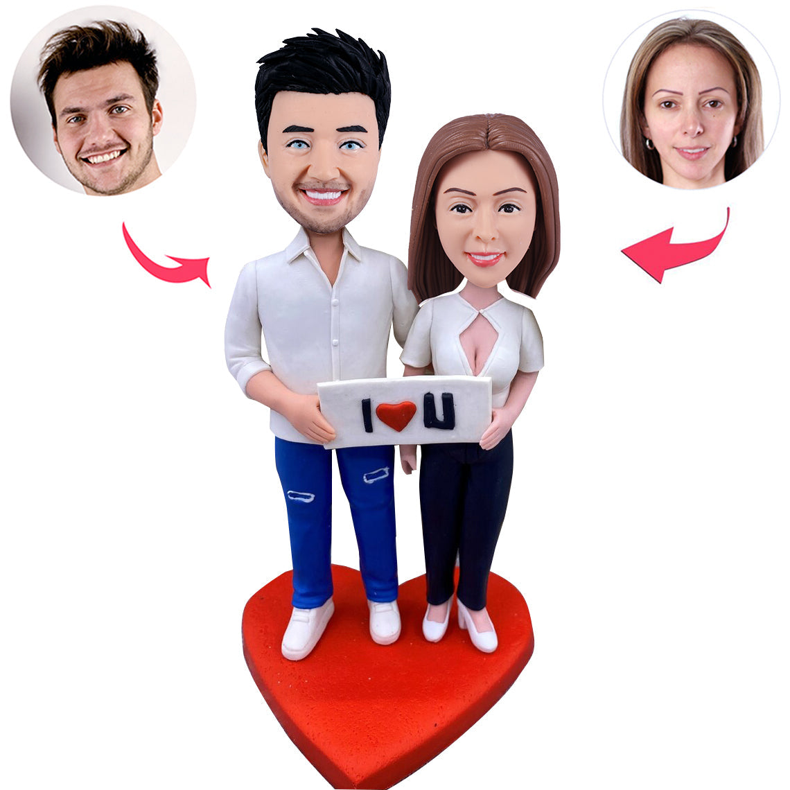 Couples Deeply In Love Bobblehead - Romance Gift Set main image 0
