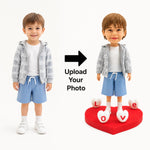 Custom Kid Bobblehead from Photo with Love Heart Base