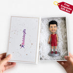 Custom Basketball Star Bobble Head Doll In Red Jersey