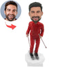 Skiing Man Custom Bobbleheads