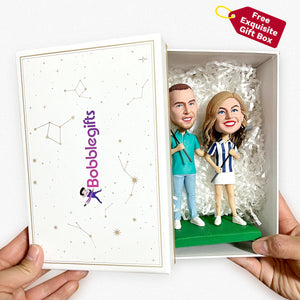 Custom Couple Bobbleheads – Funny Police and Prisoner