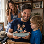 Custom Bobblehead with Sitting Family