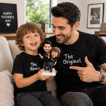 Dad & Son Custom Bobblehead for Father's Day Gifts