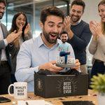 Personalized Bobblehead with "World's Best Boss" Mug