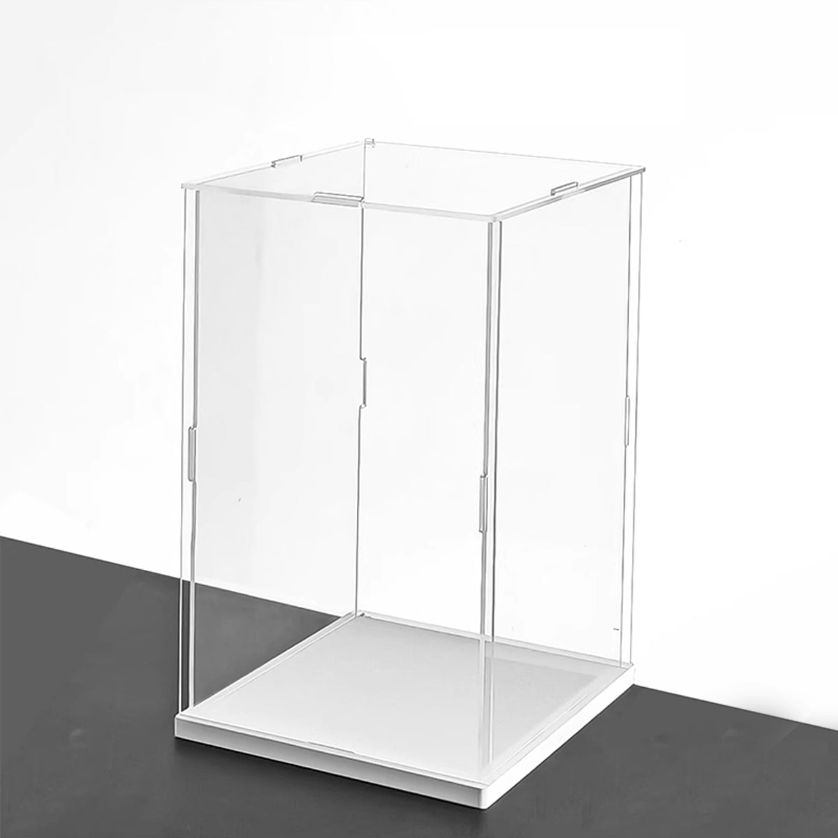 Acrylic Display Case Dustproof Bobblehead Box Desktop Stand