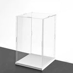 Acrylic Display Case Dustproof Bobblehead Box Desktop Stand