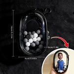 (Fits 12cm Figures) Keychain Display Bag Black