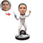 Custom Fencing Athlete Bobblehead from Photo