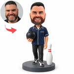Custom Personalized Bowling Bobblehead Gift from Photo