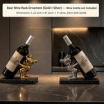 Fun Decorative Bear Wine Bottle Holder for Home Bar