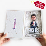 Custom Male Bobblehead Holding BOSS Sign