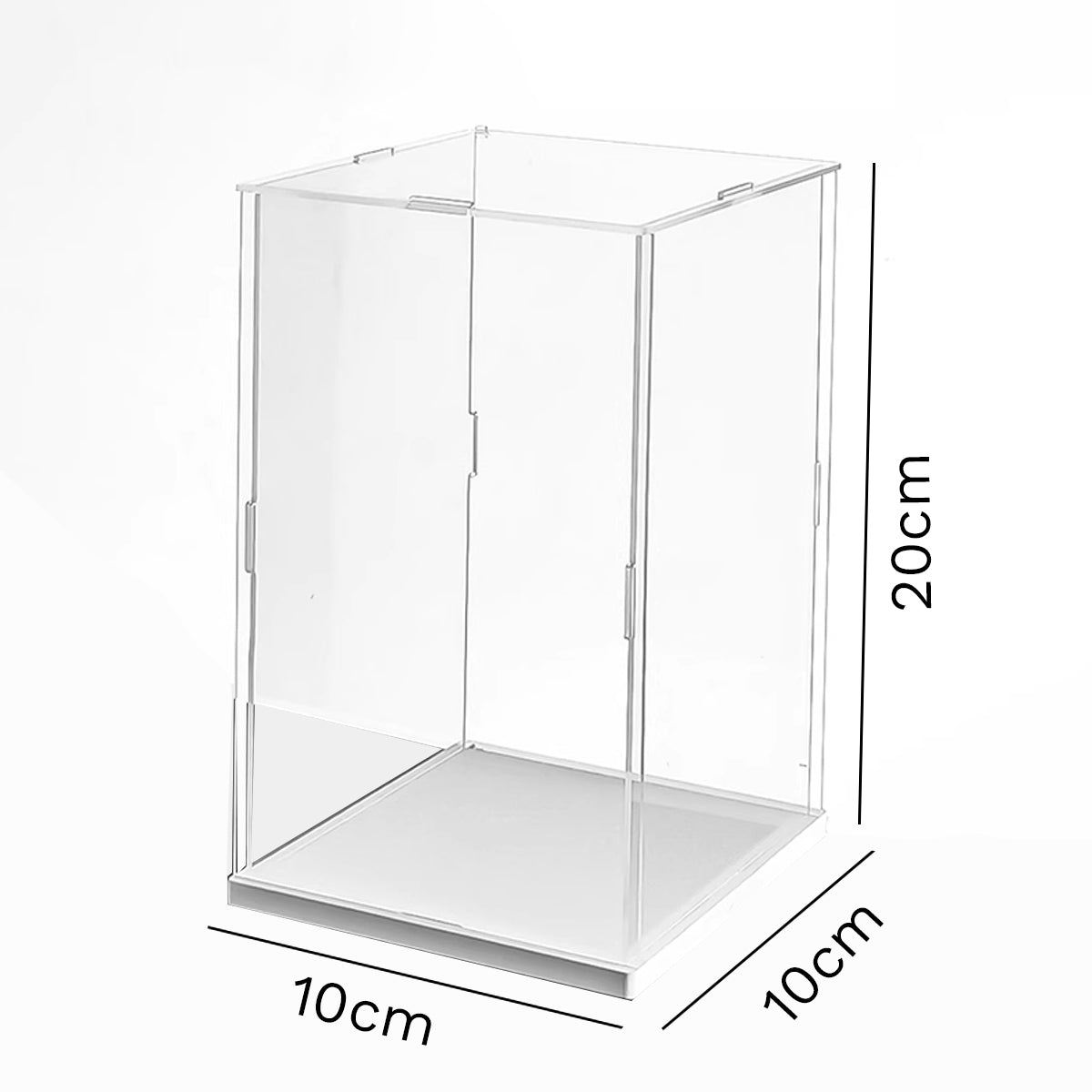 Acrylic Display Case Dustproof Bobblehead Box Desktop Stand