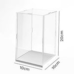 Acrylic Display Case Dustproof Bobblehead Box Desktop Stand