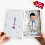 Personalized Doctor Custom Bobblehead with Syringe