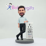 Custom Bobblehead with Eye Chart