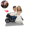 Custom Motorbike Wedding Couple Bobblehead - BobbleGifts AU