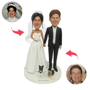 Custom Bobblehead Wedding Couple from Photos - BobbleGifts AU