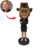 Cowboy-shaped Bobblehead Doll for Female Boss