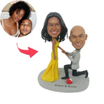 Custom Couple Bobblehead Propose