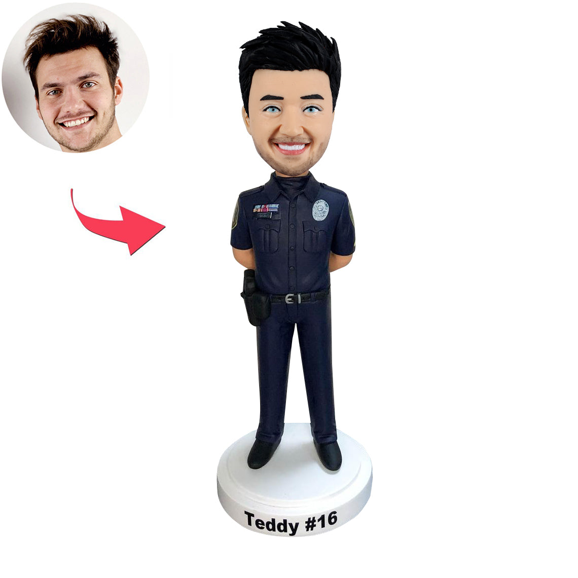 Custom Police Officer Bobblehead