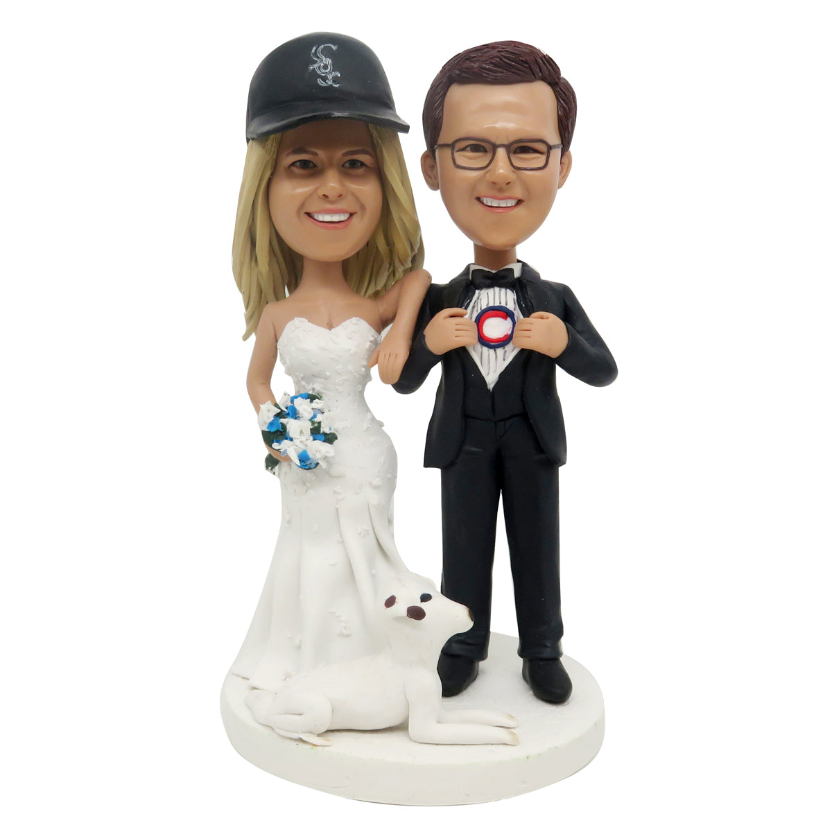 Custom Couple Wedding Bobblehead Doll