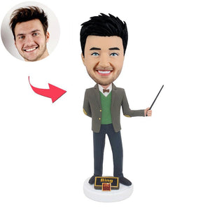 Personalized Male Teacher Bobble Head - BobbleGifts AU