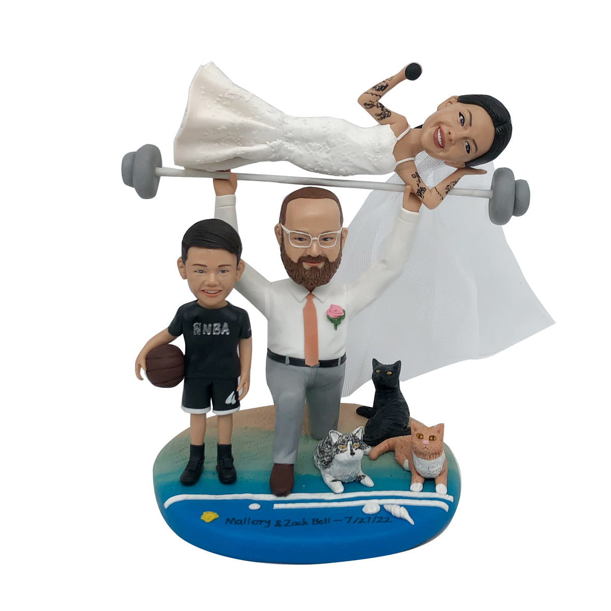 Happy Family Bobblehead Doll With Pets