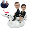 Custom Pilot Couple Bobblehead Doll