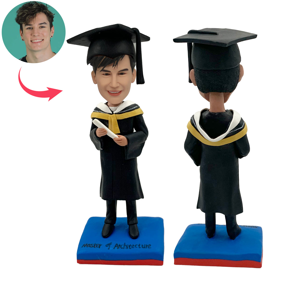 Graduation University Students Custom Bobblehead