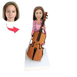 Custom Cello Player Bobblehead For Her - BobbleGifts AU