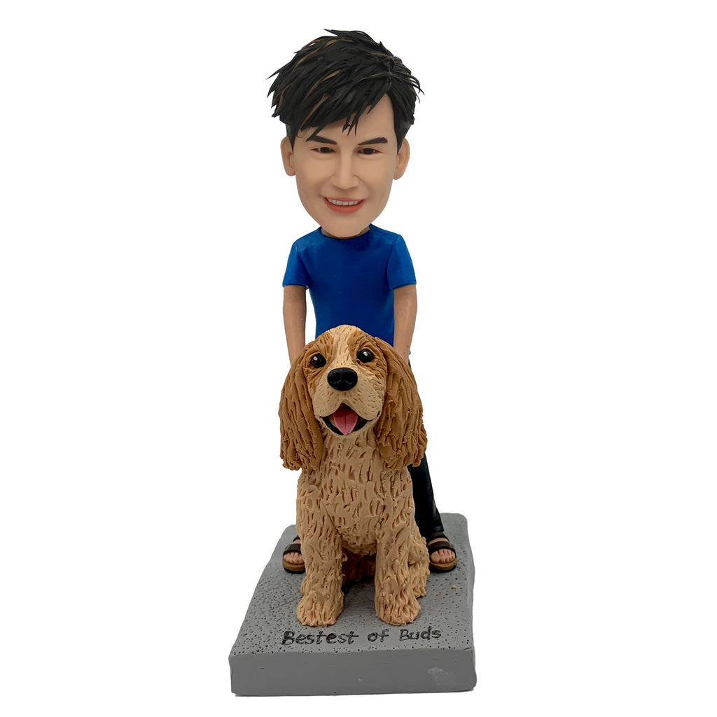 Teddy Dog and Owner's Bobblehead