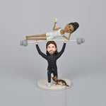Funny Weightlifting Couples Bobbleheads - BobbleGifts
