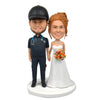 Custom Wedding Couple Bobblehead With Doctor Stethoscope