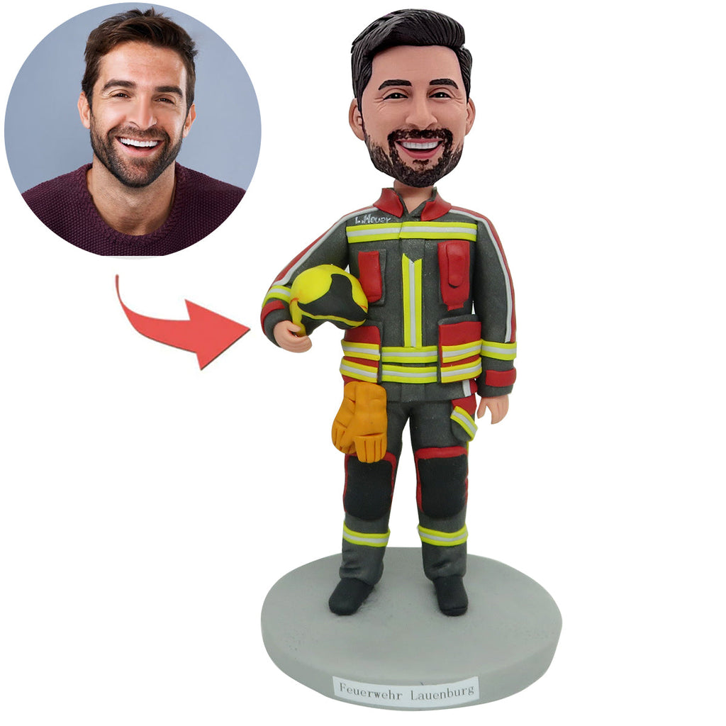 Custom Fireman Bobblehead Father's Day Gift