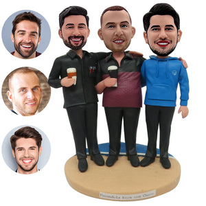 Customized Family Bobblehead for Brothers