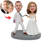 Wedding Cake Topper Get Married Custom Bobblehead