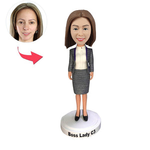 Custom Female Office Manager Bobblehead - BobbleGifts AU