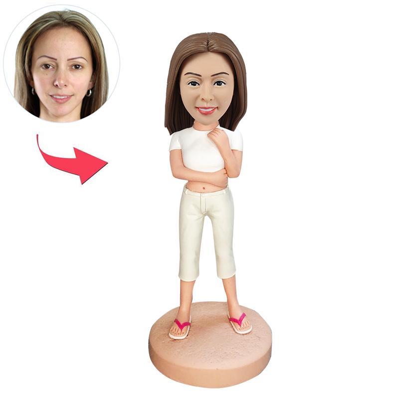 Custom Female Bobblehead From Photos - BobbleGifts AU