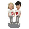 Heart Couple Bobblehead Figure