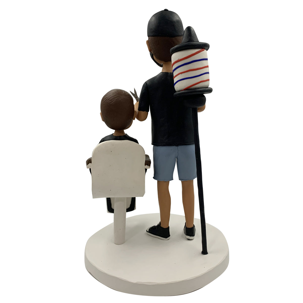 Barber Bobblehead With A Child
