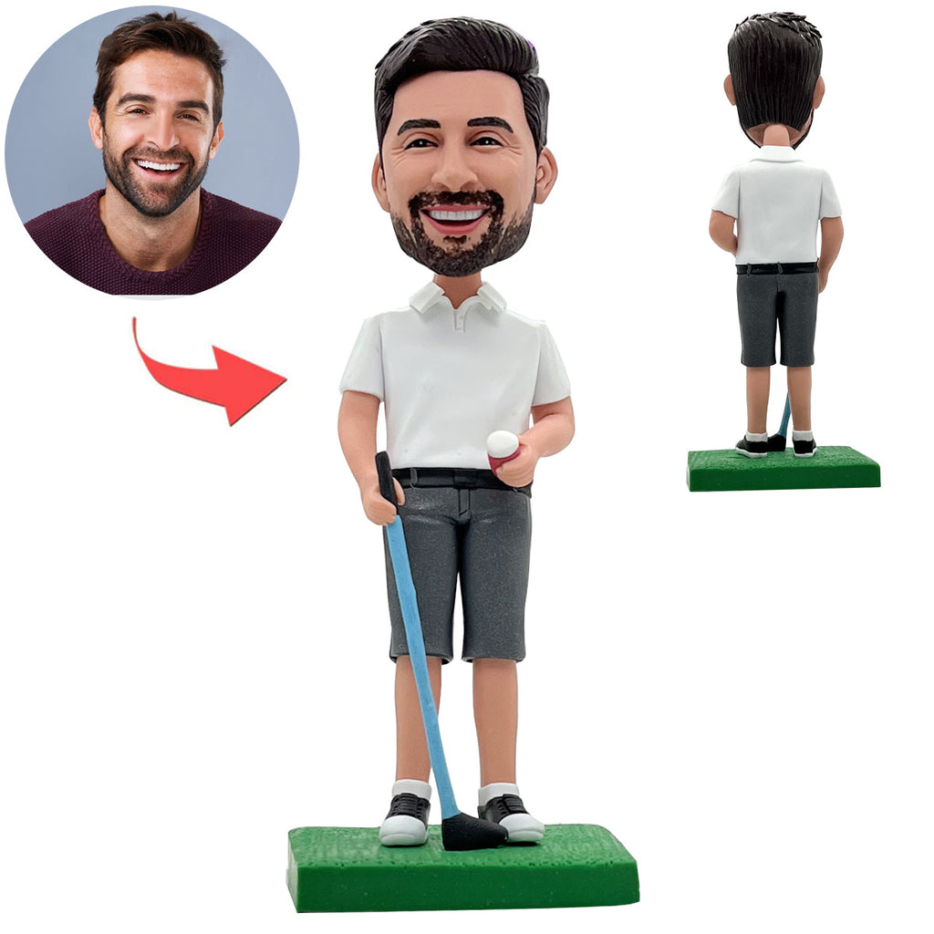 Custom Bobblehead Golf Business Man Sportswear