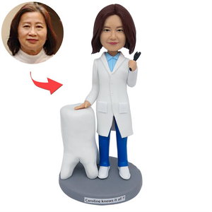 Female Dentisit Personalized Bobblehead Gift